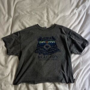 Vintage Graphic Gray Crop Top